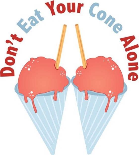 Picture of Dont Eat Alone SVG File