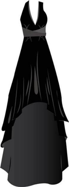 Picture of Black Dress SVG File