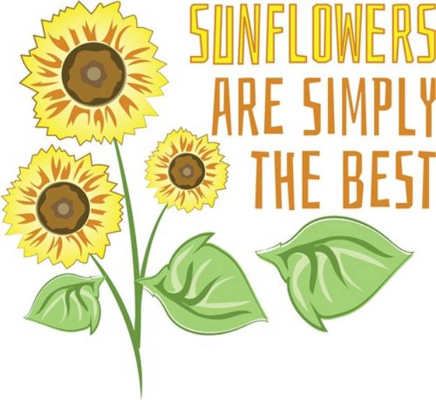 Picture of Sunflowers Are Best SVG File