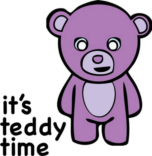 Picture of Its Teddy Time SVG File