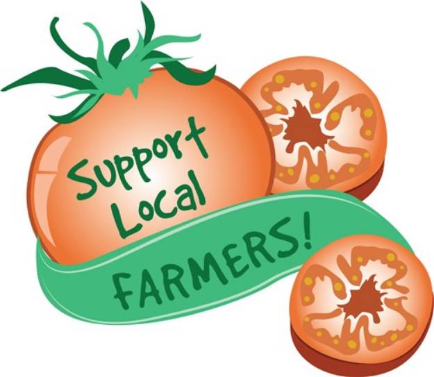 Picture of Support Local Farmers SVG File