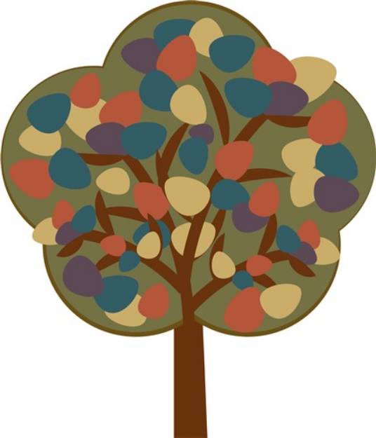 Picture of Fall Tree SVG File