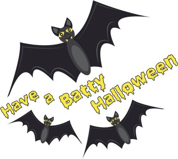 Picture of Batty Halloween SVG File