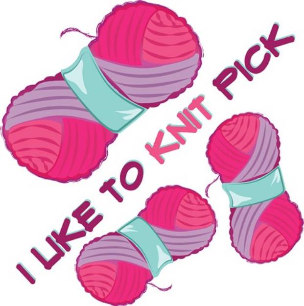 Picture of Like To Knit Pick SVG File