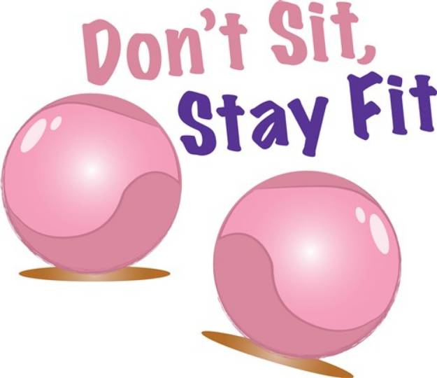 Picture of Stay Fit SVG File