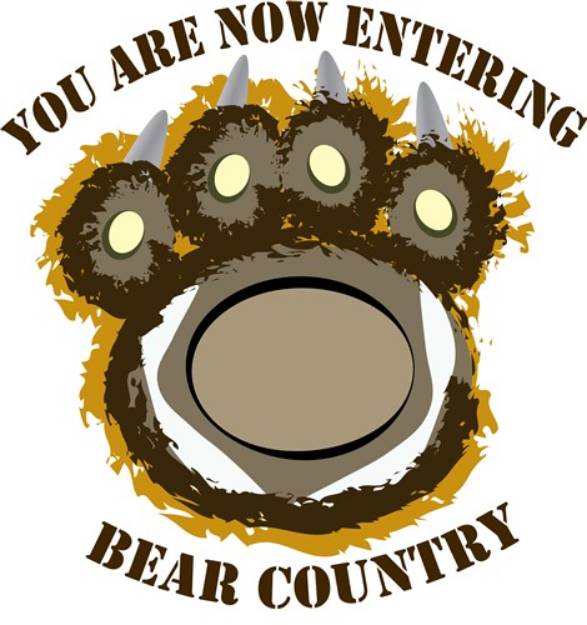 Picture of Bear County SVG File