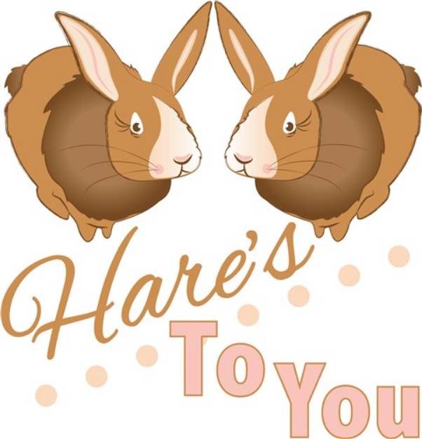 Picture of Hares To You SVG File