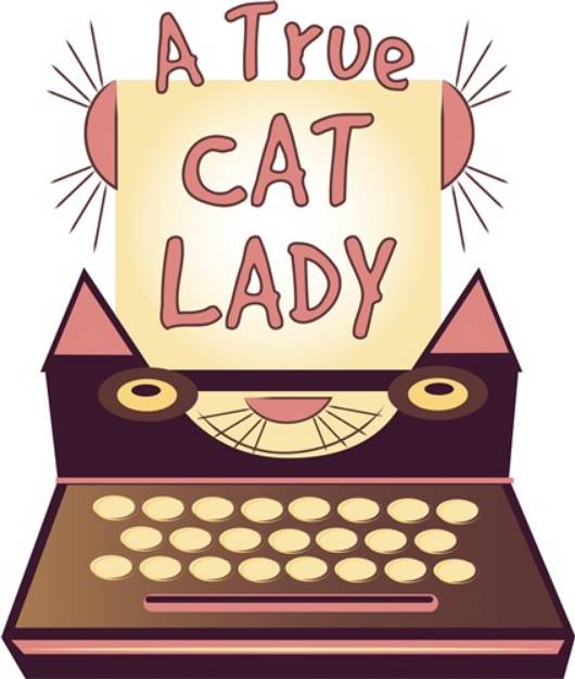 Picture of True Cat Lady SVG File