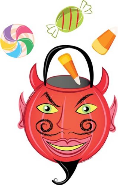 Picture of Trick Or Treat Devil SVG File