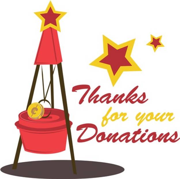 Picture of Thanks For Donations SVG File