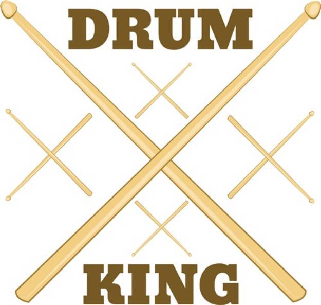 Picture of Drum King SVG File