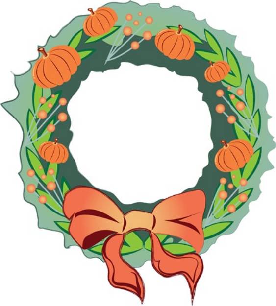 Picture of Fall Wreath SVG File