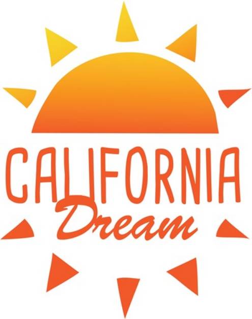 Picture of California Dream SVG File