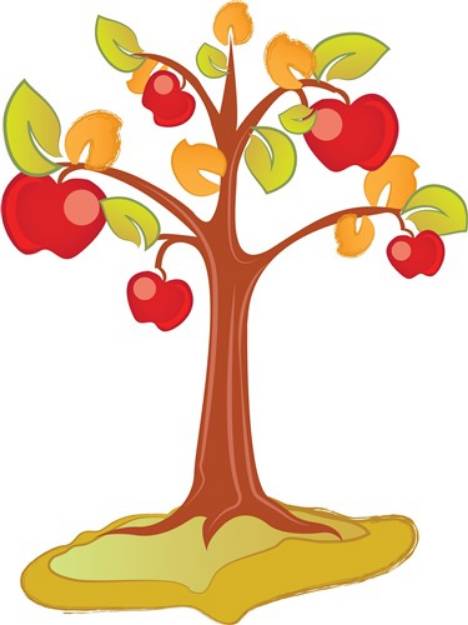Picture of Apple Tree SVG File