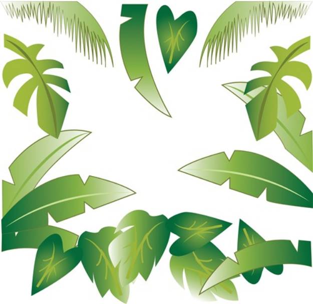 Picture of Tropical Palms SVG File