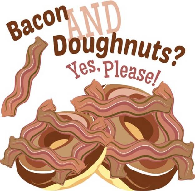 Picture of Bacon And Doughnuts SVG File