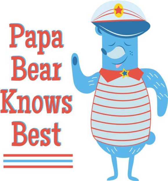 Picture of Papa Knows Best SVG File