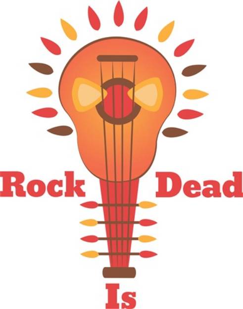 Picture of Rock Is Dead SVG File