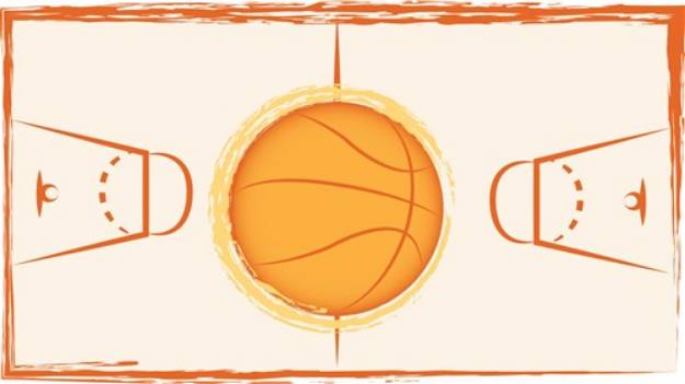 Picture of Basketball Court SVG File