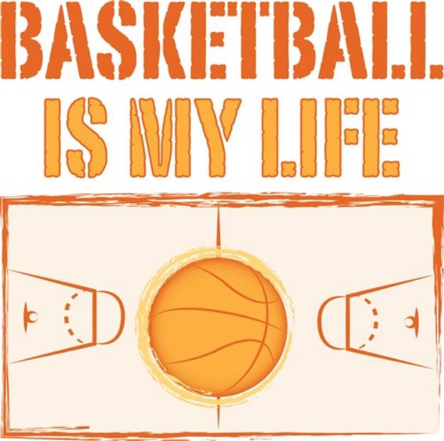 Picture of Basketball Life SVG File