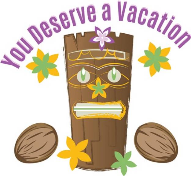 Picture of Deserve Vacation SVG File
