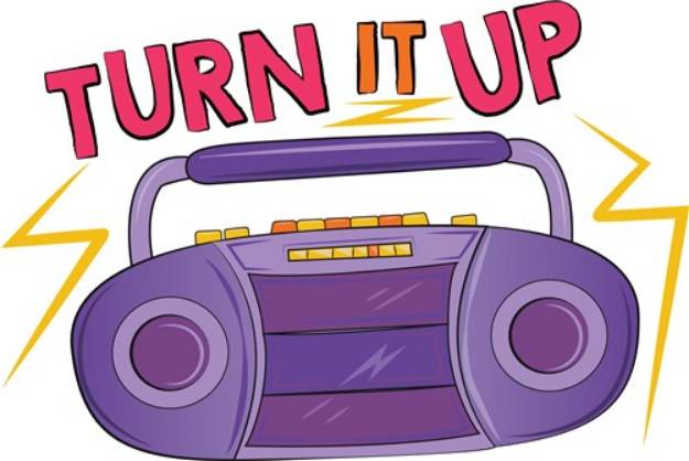 Picture of Turn It Up SVG File