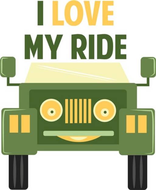 Picture of Love My Ride SVG File