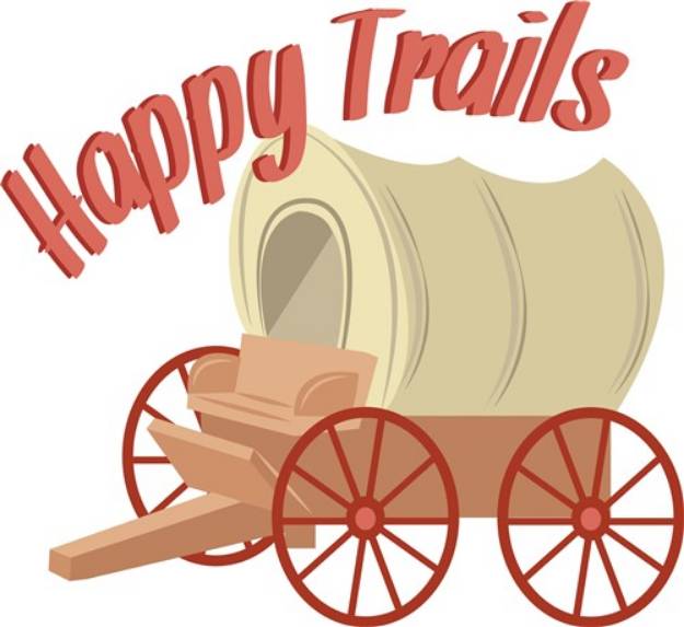 Picture of Happy Trails SVG File