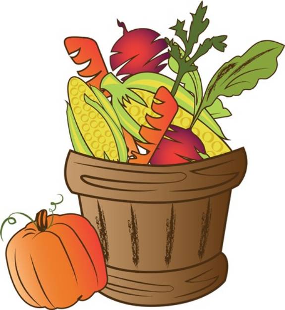 Picture of Fall Basket SVG File