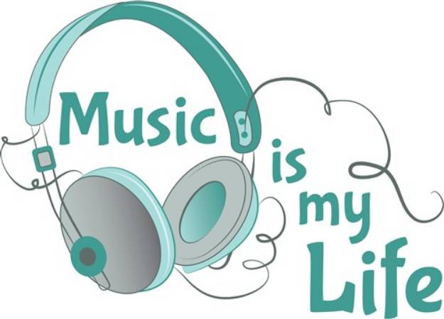Picture of Music Is Life SVG File