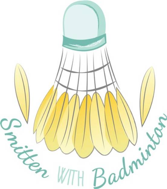Picture of Smitten Badminton SVG File