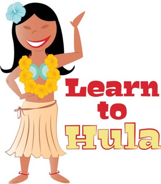 Picture of Learn To Hula SVG File
