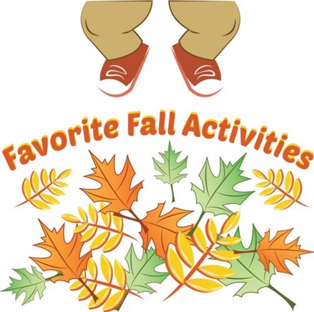 Picture of Fall Activities SVG File