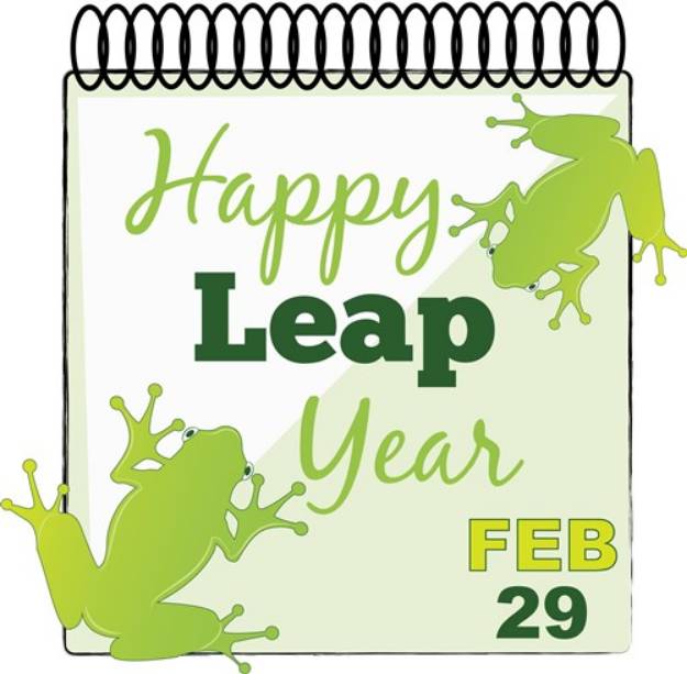 Picture of Happy Leap Year SVG File