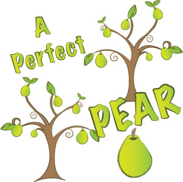 Picture of Perfect Pear SVG File