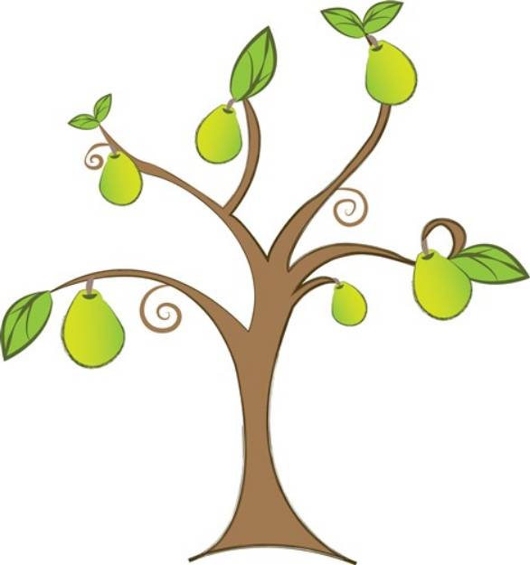 Picture of Pear Tree SVG File