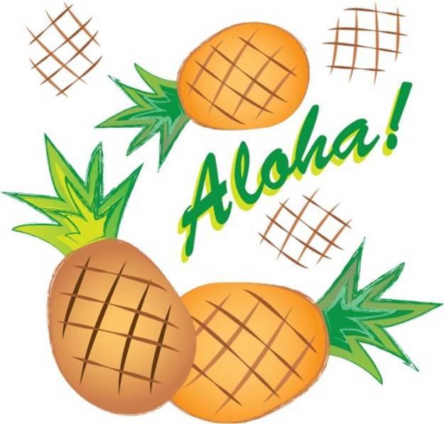 Picture of Aloha Pineapple SVG File