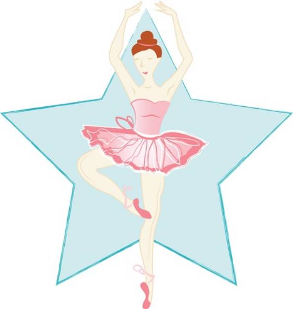 Picture of Ballerina Star SVG File
