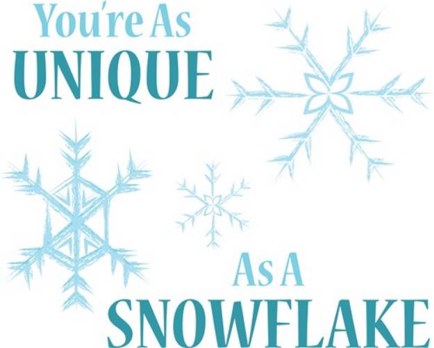 Picture of Unique Snowflake SVG File