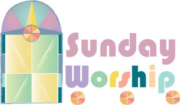 Picture of Sunday Worship SVG File