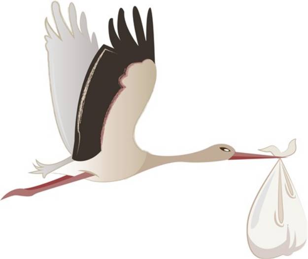 Picture of Delivery Stork SVG File