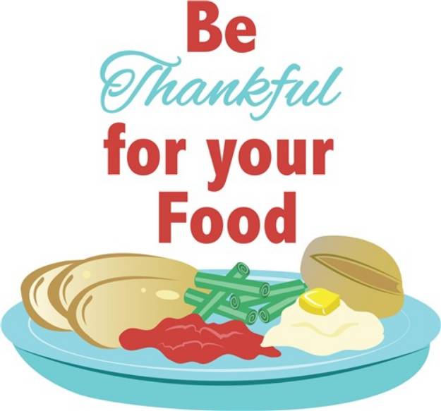 Picture of Thankful For Food SVG File