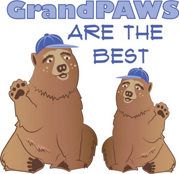 Picture of Grandpaws Are Best SVG File