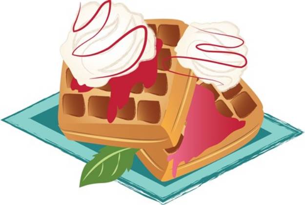 Picture of Berry Waffles SVG File