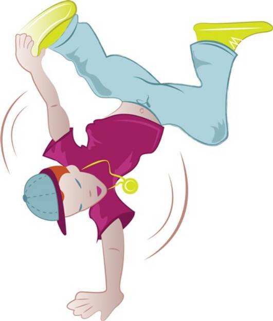 Picture of Breakdance Guy SVG File