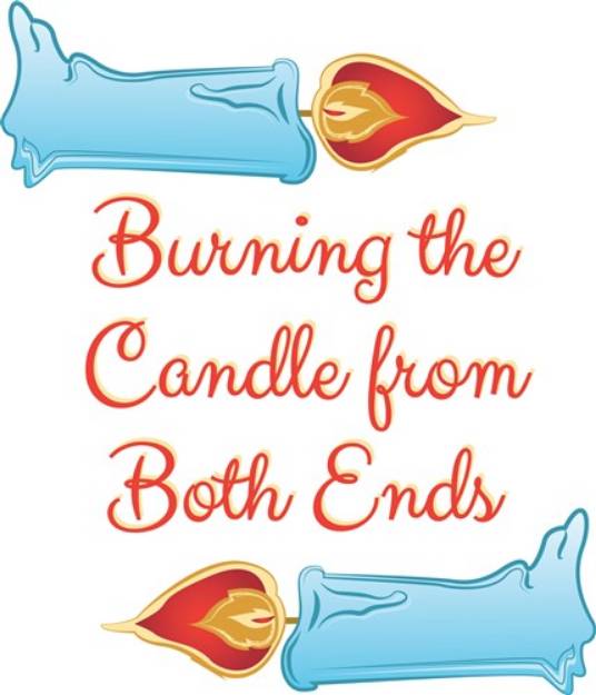 Picture of Burning The Candle SVG File