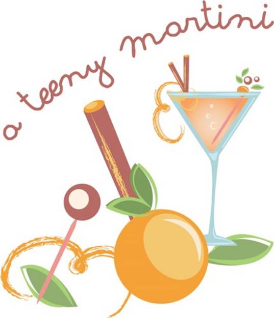 Picture of Teeny Martini SVG File