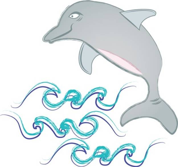 Picture of Dolphin SVG File