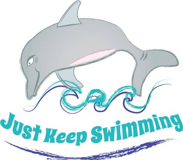 Picture of Keep Swimming SVG File