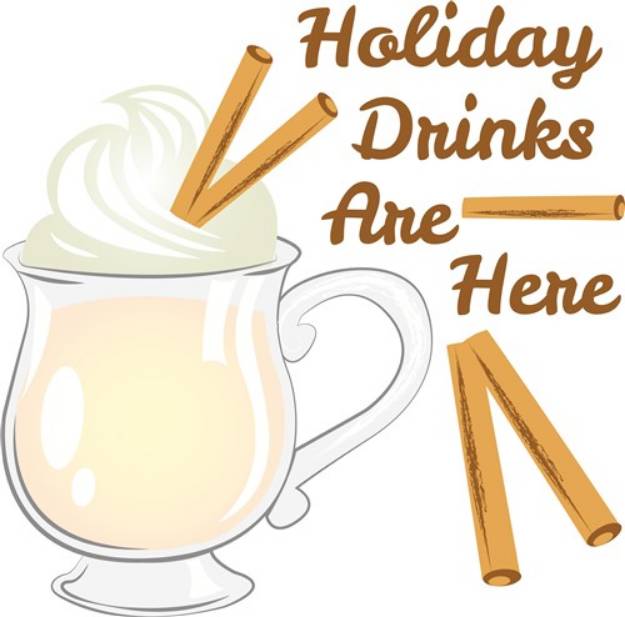 Picture of Holiday Drinks SVG File